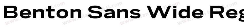 Benton Sans Wide Reg字体转换